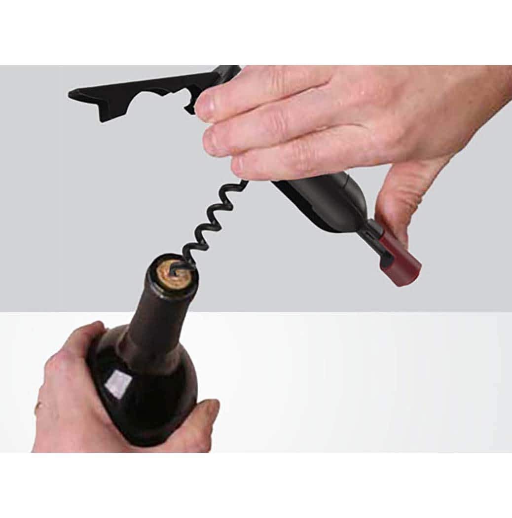 Abrazo 2 in 1 Shape of Red Wine Opener Wine Corkscrew Waiter Bottle Opener Beer Cap Opener Kitchen Tools Visit the abrazo Store - Abrazo
