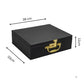 Abrazo Bartender Kit with Carrying Case, 8-Piece PVD Gold Gloss Finish Cocktail Set, Hammered Glasses and Cocktail Shaker, Black Gift Box, Bar Tool Set, Bar accessoires, Barset
