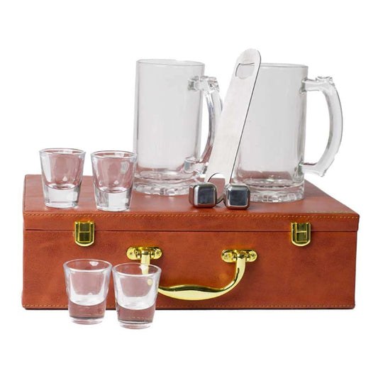 Abrazo Bar Set | Beer Set | Beer Glass | Opener | Gift Set - Abrazo