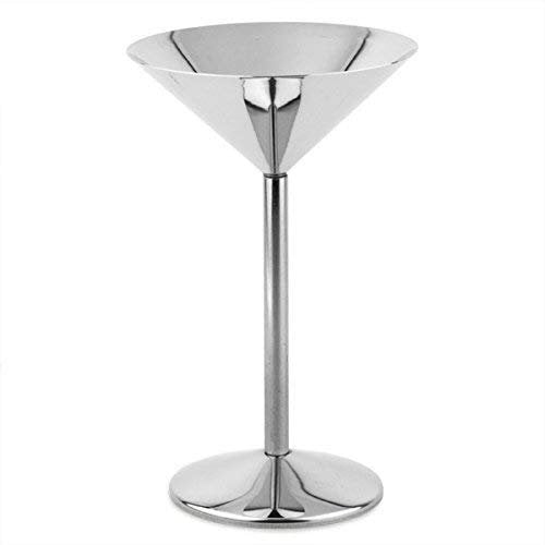 Stainless Steel Martini Glass - Silver - Abrazo