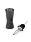 Pourer and Peg Measure Set - Stainless Steel - Black - Abrazo