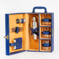 Portable Bar Tools Set - Crystal Blue Leatherette - 8 Piece Set - Abrazo