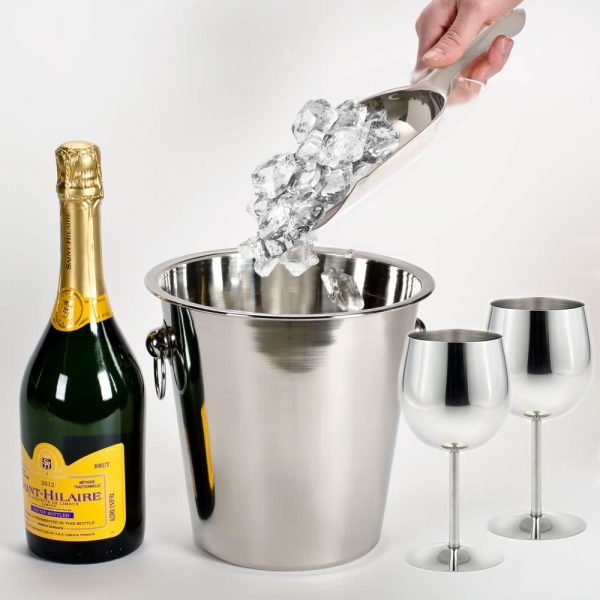 Stainless Steel Beer and Wine Cooler - Silver - Abrazo