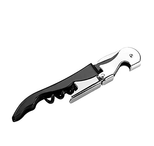 Abrazo Stainless Steel Wine Cork Screw, Knife Style wine/Bottle Opener Wine Opener Black (Set of 3 Pieces) - Abrazo